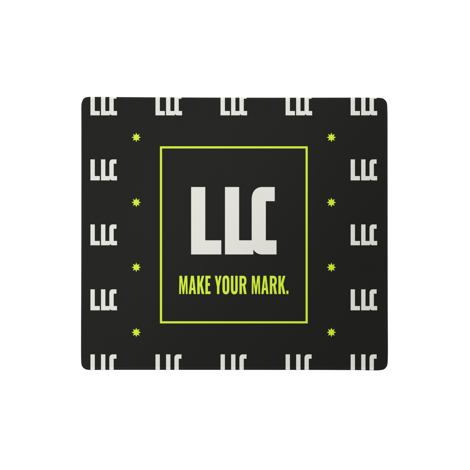 LLC Creator Desk Mat, default. Printful product mockup.