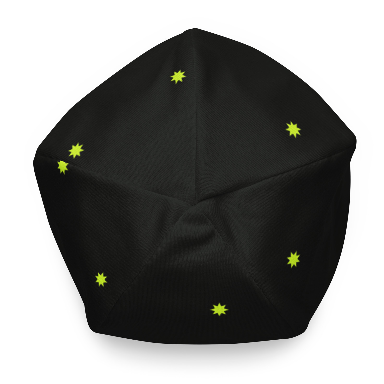 LLC Monogram Beanie, Flat Top. Printful product mockup.
