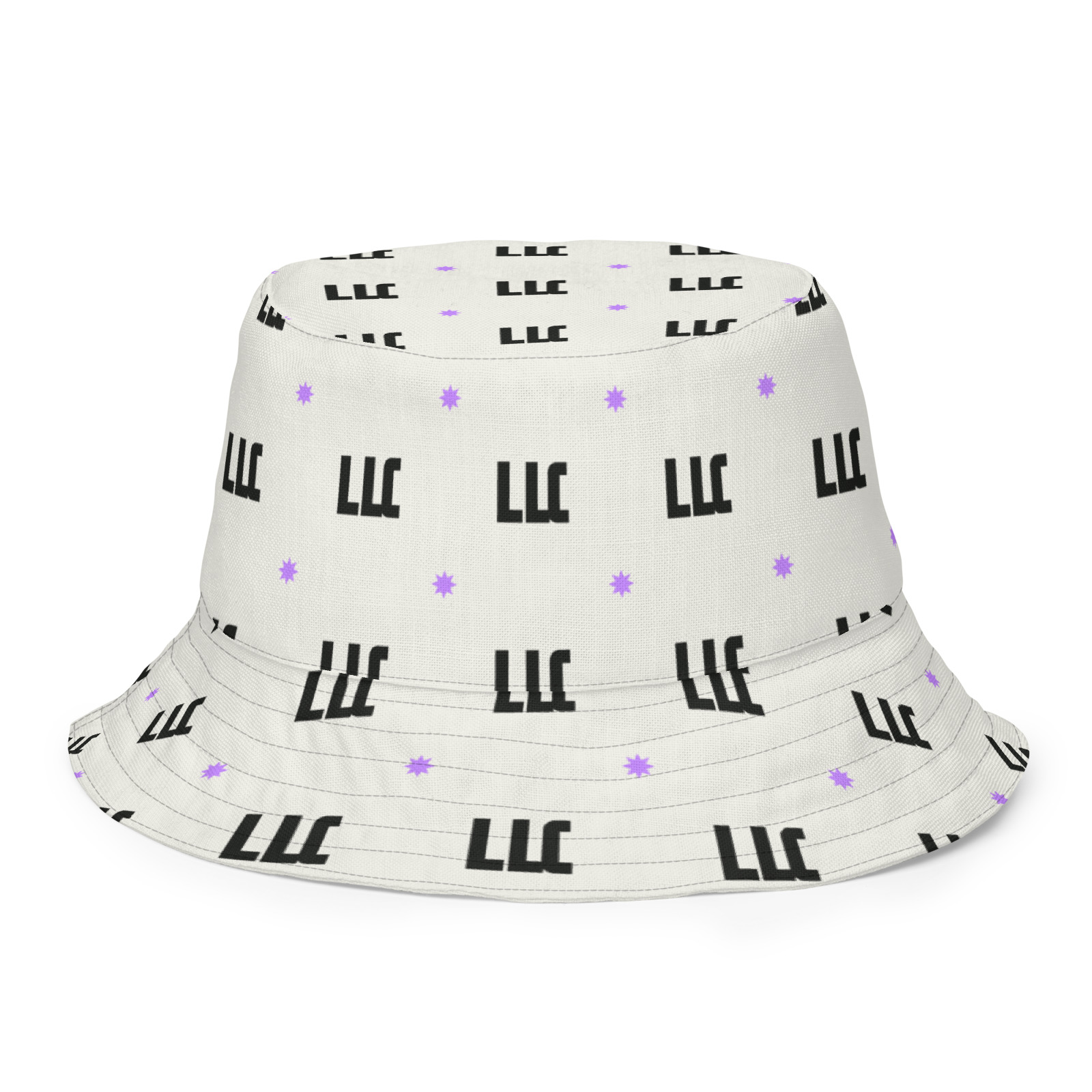 LLC Reversible Bucket Hat, inside_front. Printful product mockup.